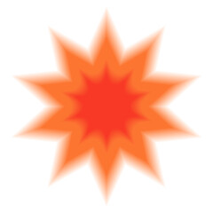 PNG Vibrant starburst graphic illustration on transparent background