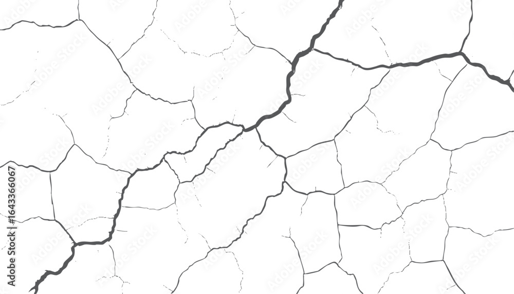 Poster abstract cracked surface texture design. realistic broken ground pattern. high resolution aged crack