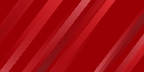 Fototapeta premium abstract red banner background with diagonal stripes. vector illustration