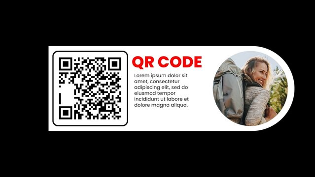 Modern QR Code with Image & Description