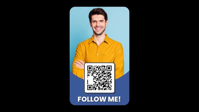 Follow Me QR Code Social Pop-Up