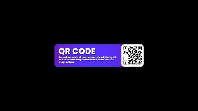 Futuristic Gradient QR Code Pop-Up
