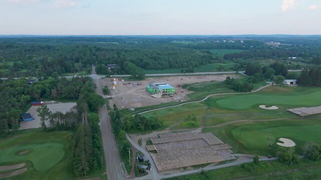 Construction Site Of Golf Canada Headquarters At TPC Toronto Osprey Valley Golf Course In Caledon.