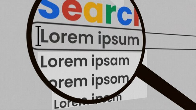 Browser Web Search Animated Intro