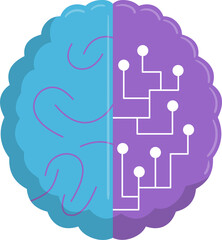 Brain Simulation and Artificial Intelligence Icon