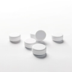 group of antibiotic pill capsules, healthcare and medical 