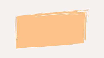 Orange rectangle shape vector