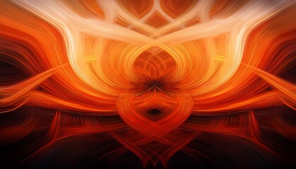 abstract orange and red fire flame design