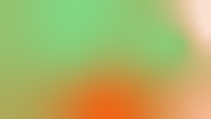 Pistachio green and clementine orange abstract background. Soft gradient ombre blend. Smooth transition with warm glow. Minimal blurry texture. Pastel vibrant tone. Modern artistic digital backdrop