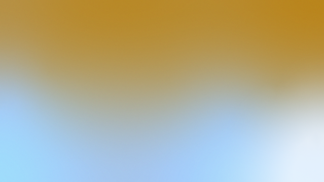 Golden yellow ochre and sky pale blue abstract background Color gradient ombre blend. Smooth transition. Soft light glow shimmer. Minimal elegant design. Noise grain blur texture for modern visual art