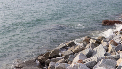 rocks in the sea