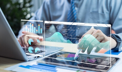 Analysts use AI technology for automated data analysis, dashboard reports, business insights, scientific data visualization, operational charts, and KPI performance tracking.