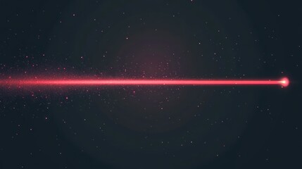 Laser Beam Effect with Sparkles in Dark Environment Long Exposure