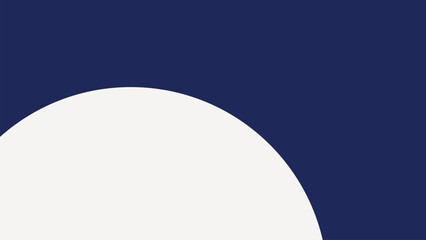 Navy blue semicircle frame vector