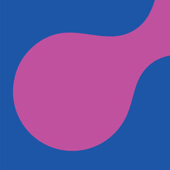 Blue abstract geometric frame vector