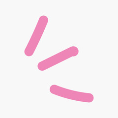 Pink lines pop doodle line art vector