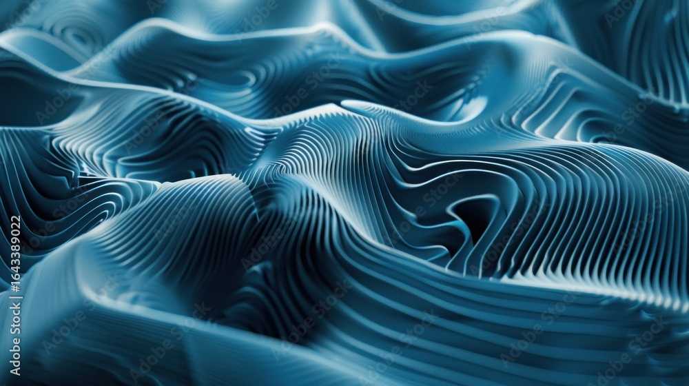 Poster futuristic abstract pattern with 3d effect