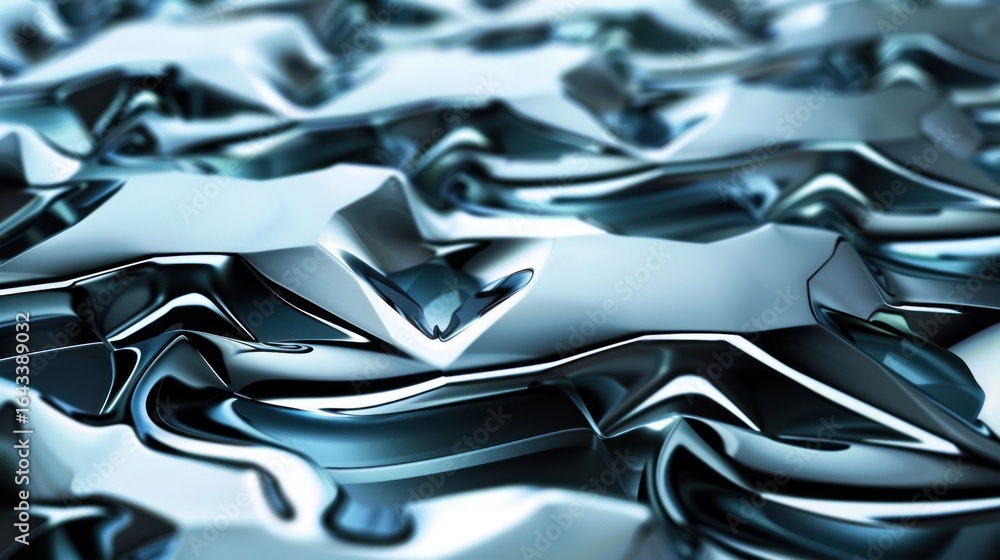 Poster futuristic abstract pattern with 3d effect