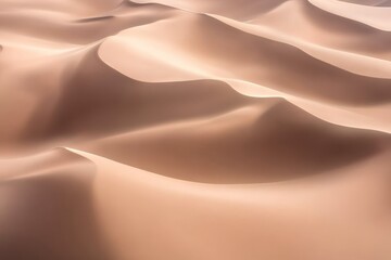 Sweeping Sand Dunes in a Desert Landscape