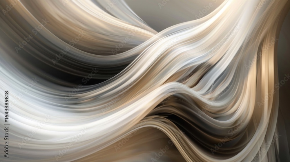 Poster dynamic abstract motion in neutral tones