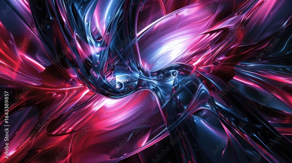 Poster high-resolution abstract form with a futuristic feel