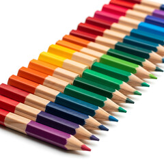 Naklejka premium A Spectrum of Colored Pencils