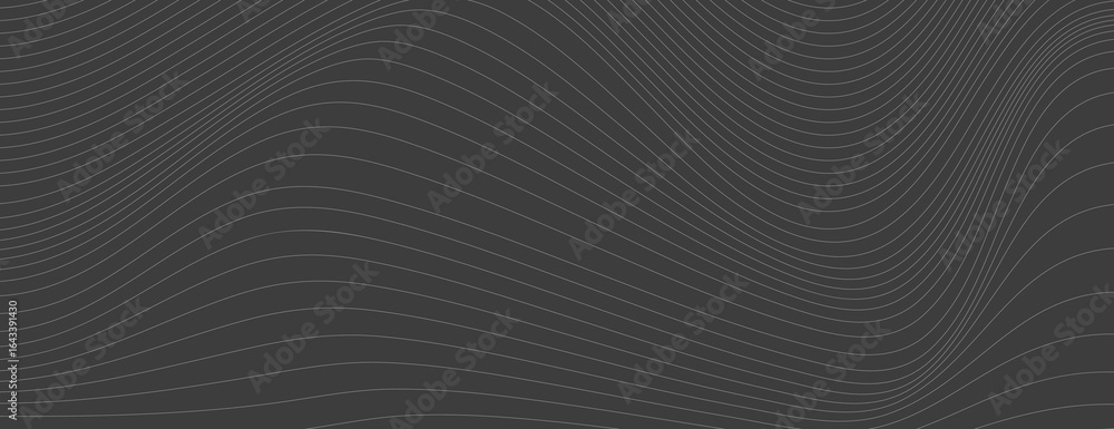 Aufkleber dark gray background with wavy line patterns. the background features a smooth, flowing texture. gra