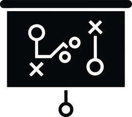 strategy plan slide vector icon .