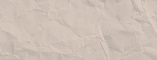 Beige crumpled paper background with a textured, wrinkled style. The beige background adds a vintage, rustic feel. Paper texture background vector. Beige background.