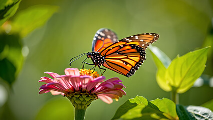 Obraz premium Majestic bengal tiger standing proudly in lush green forest