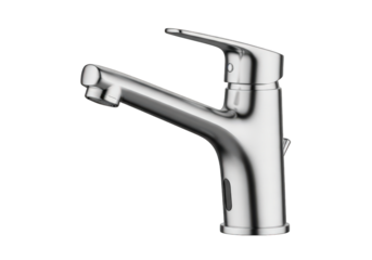 Sleek Chrome Automatic Faucet for Modern Bathrooms and Kitchens A Hygienic and Water-Saving Fixture with Infrared Sensor Technology for Touchless Operation