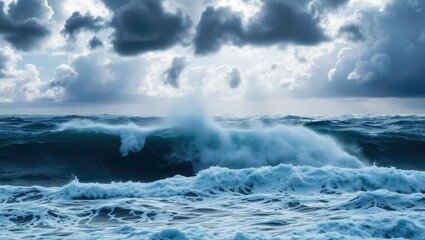 Fototapeta premium storm on the sea