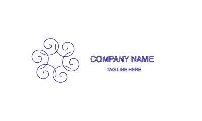 abstract vector logo design