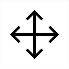 Full screen vector black icons. Set of full screen and exit full screen icon. Arrow mark icons. Scalability icons in flat style for web site, UI, mobile app. Vector illustration