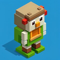 Naklejka premium Beautiful professional cartoon character design illustration, Rendering of cartoon game character fantasy illustration, game, game wallpaper, video game character, game character, wallpaper 