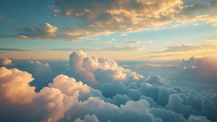 aerial view of clouds