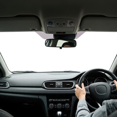 Naklejka premium driving a car