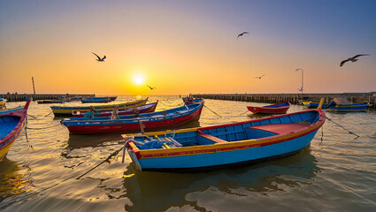 Naklejka premium Majestic tiger stalking through lush green jungle foliage