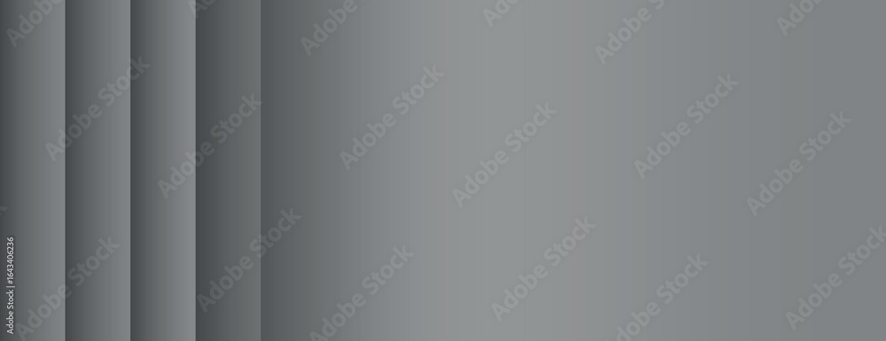 Poster a gradient background with vertical stripes, featuring shades of gray. the gray background has a smo