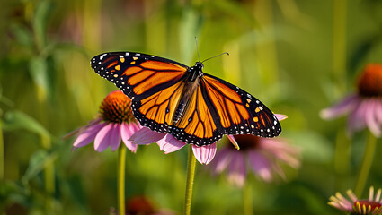 Obraz premium Close up portrait of a brown goat with a black face and long ears