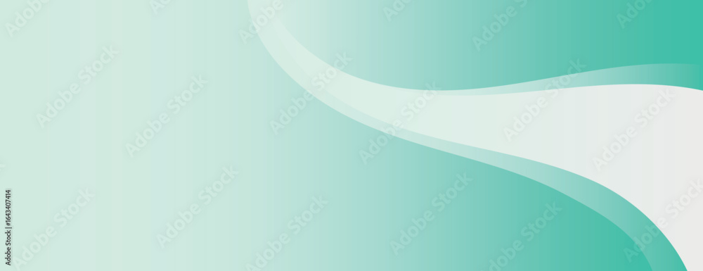 Poster a gradient background with a smooth, flowing design. the background features shades of green, with g