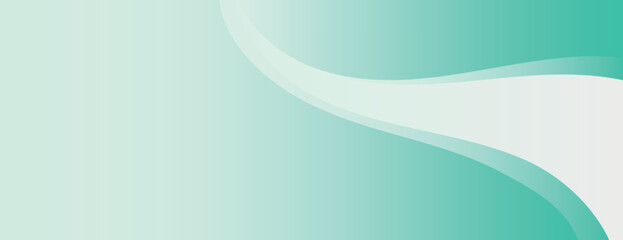 A gradient background with a smooth, flowing design. The background features shades of green, with green and white blending seamlessly. Minimal abstract wavy gradient vector background