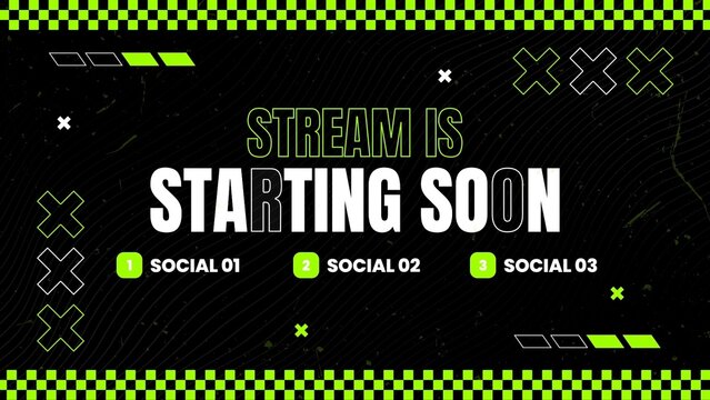 Sport Gaming Stream Kinetic Design Info Card Animation