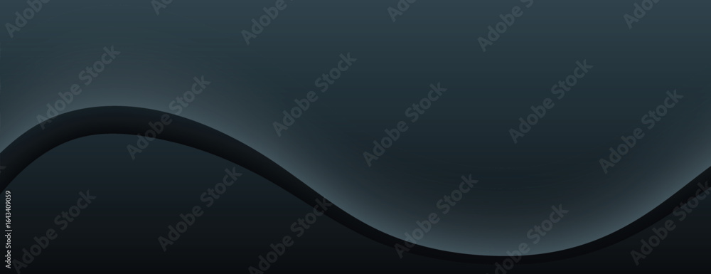 Poster a dark, wavy background with a smooth gradient texture. the background features a sleek black color,