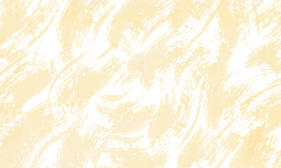 イエローの和風筆タッチ　背景透明