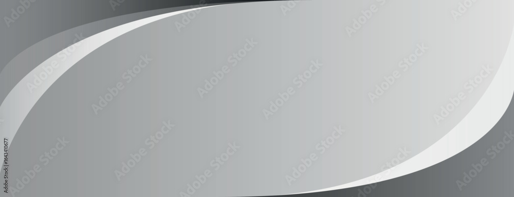Poster gray background with smooth gradient curves. the background features a sleek, modern style with gray