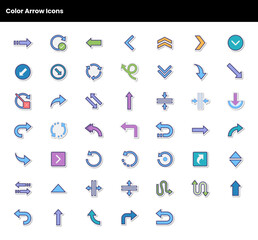 Direction Arrow Icons Set