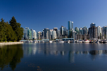 Fototapeta premium Vancouver marina, BC, Canada