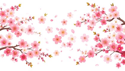 Cherry blossoms in gentle motion