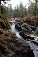 River and waterfall in British Columbia